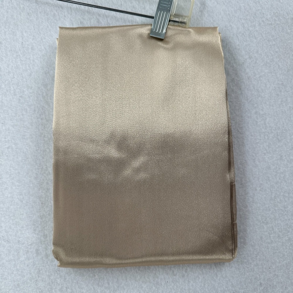 Light Filtering Smooth Satin Rod Pocket Curtain Panel Champagne Gold 40"‎ X 84"